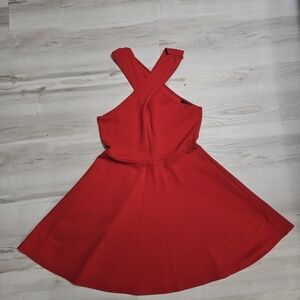 Chic One Shoulder Red Dress
